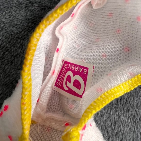 Mattel Barbie Kelly Doll Bathrobe Yellow Duck Hooded Belted Little Sister - Picture 3 of 6